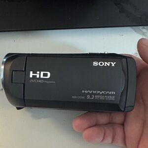 Sony Black HD Handycam with 9.2 MP